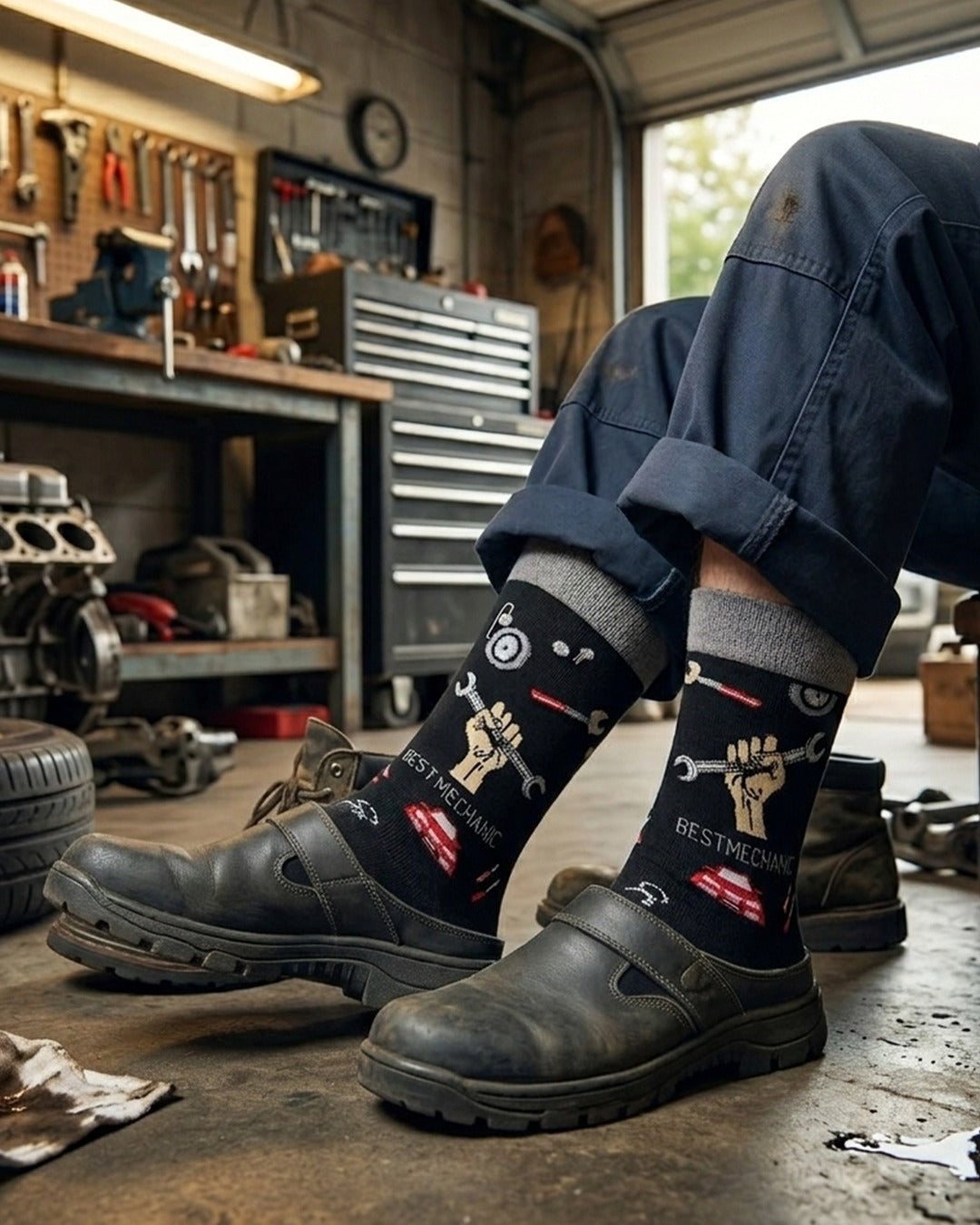 Best Mechanic Socks Workshop Gift Edition